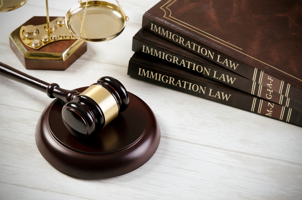 Immigration,Law,Book,With,Judges,Gavel.,Refugee,Citizenship,Law,Concept alternate text for this image